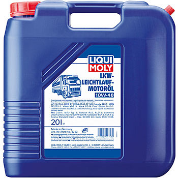 НС-синтетическое моторное масло LKW-Leichtlauf-Motoroil 10W-40 - 20 л